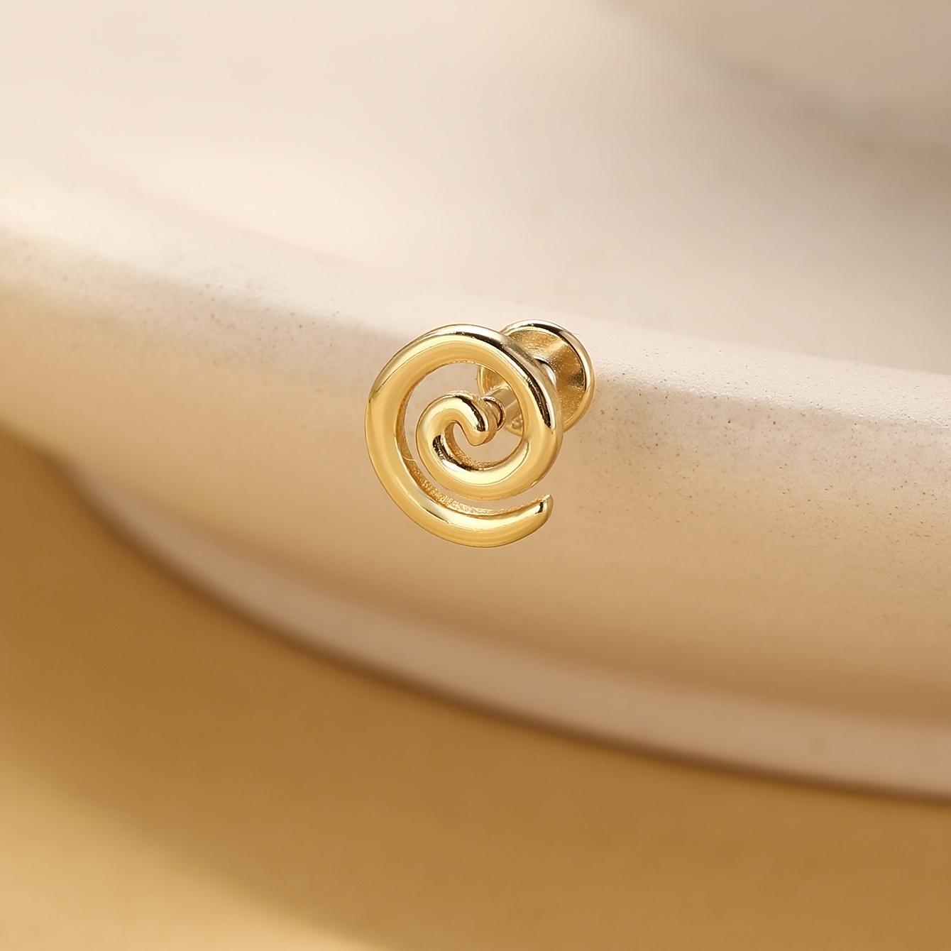 Women's 925 Silver Spiral Stud Earrings — Minimalist Fine Jewellery